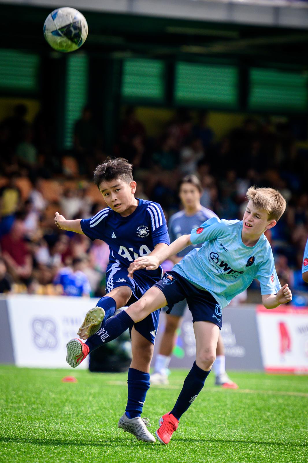 A Dragon flicking the ball over an opponent